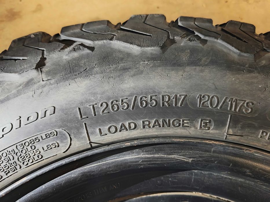 4х Гуми с джанти за Тойота 265/65/17 BFGoodrich All-Terrain
