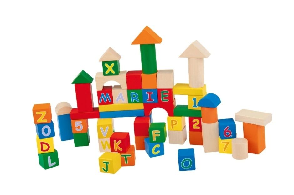 Конструктор дървени блокчета различни модели