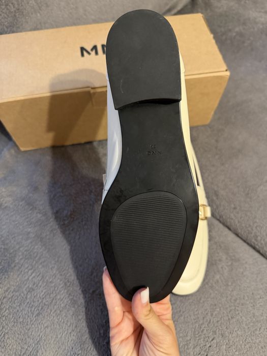 Мокасини Mango естествена кожа