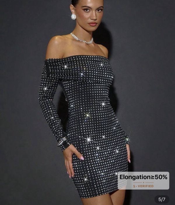 Платье из страз вечернее