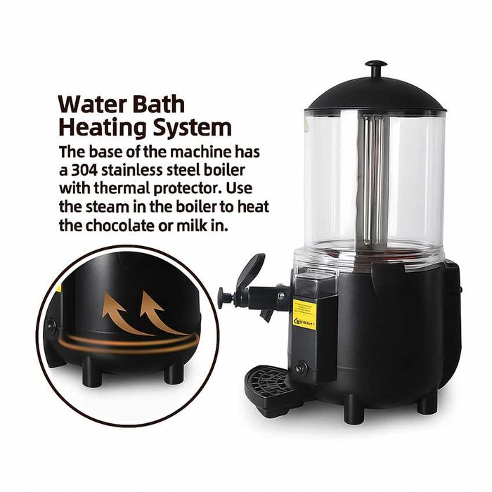 Машина за салеп Don Gelato | Професионална 5 литра водна баня