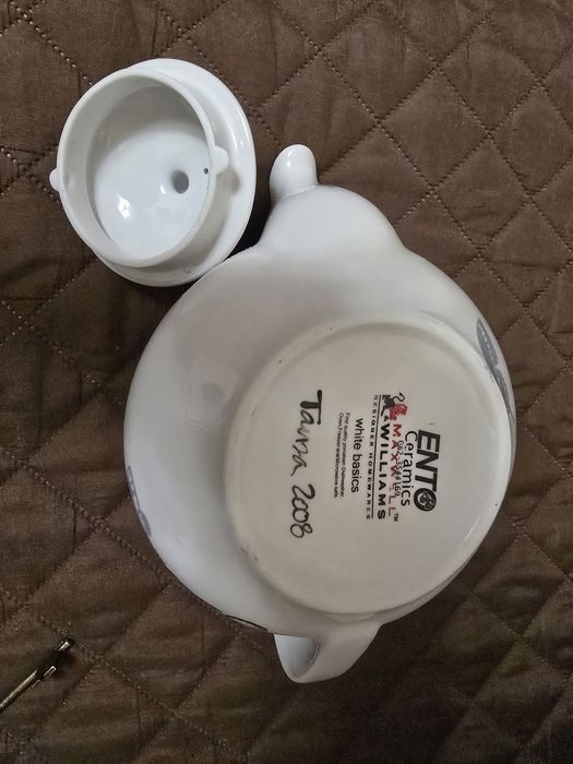 Ceainic ceramic ENTO White Basics cu fluturi - Tampa 2008