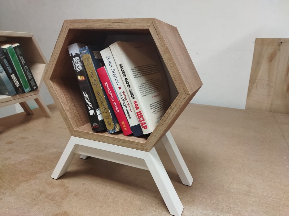 Нощно шкафче, библиотека, масичка, етажерка, цветарник,"Книгозавър" ,