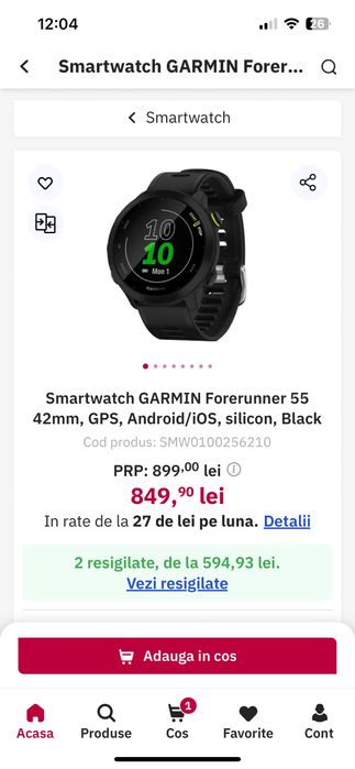 Garmin forerunner 55 NOU
