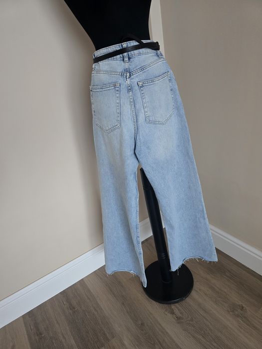 Denim  h&m marime 36 blugi femei drepti cu talie inalta