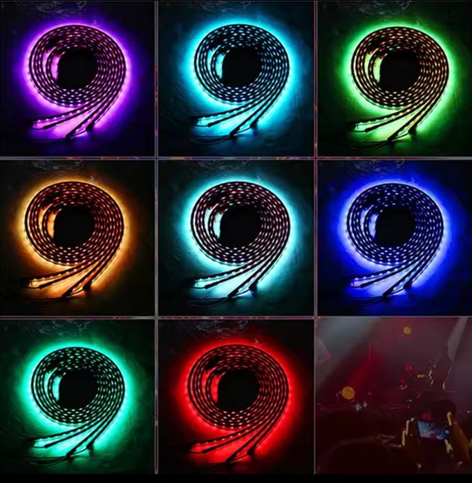 Underglow lumini ambientale sub masina RGB ambient LED dinamic