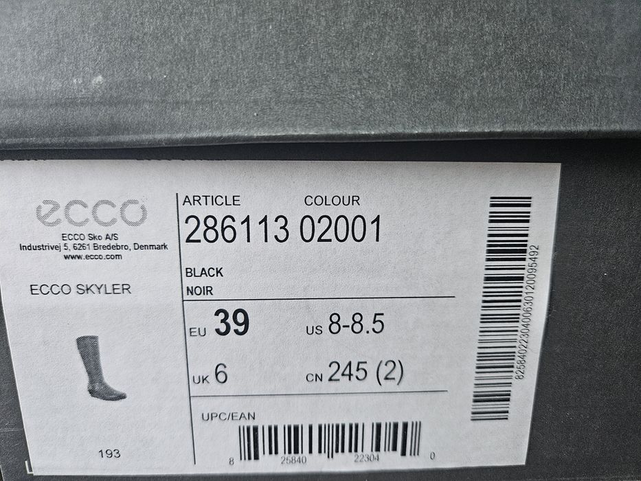 Vand cizme Ecco 39 piele stare foarte buna