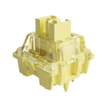 80бр. Akko cream yellow pro v3 linear keyboard switches - суичове