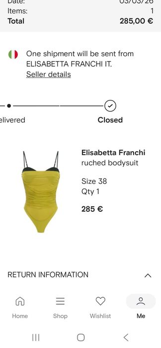 Боди Elisabetta Franchi