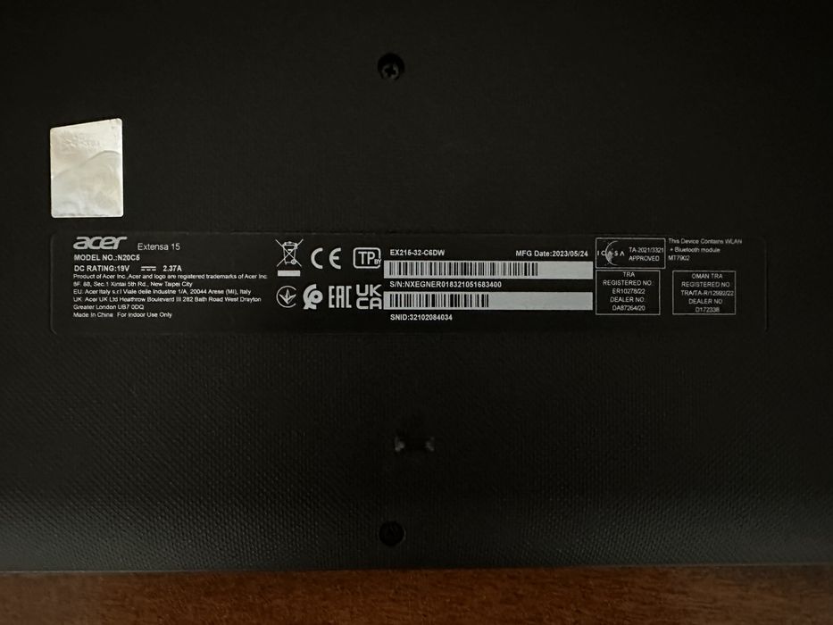Ноутбук ACER extensa 15