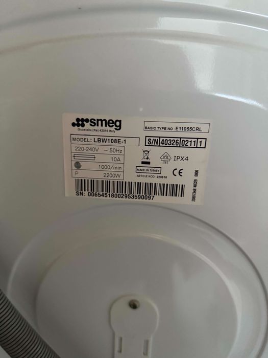 Пералня Smeg 8кг Модел LBW108E-1
