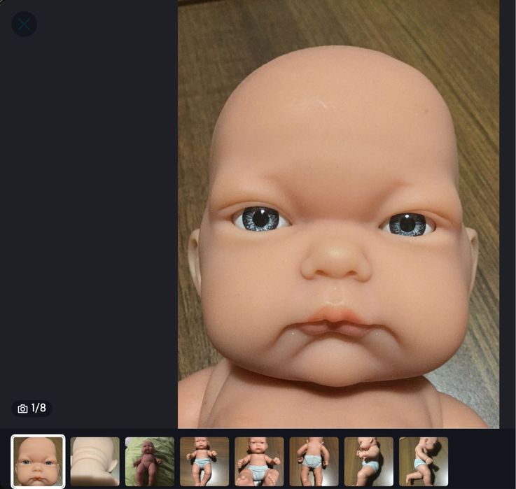 papusa antonio juan ,bebe fetita din silicon