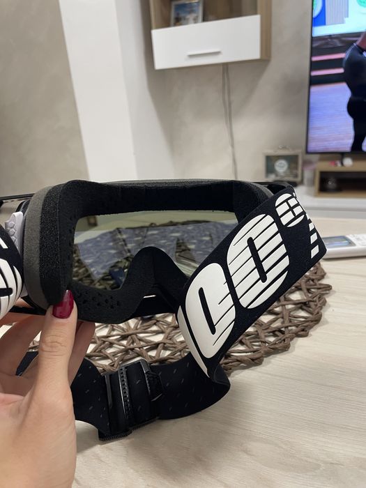 Каска Airoh/очила 100%