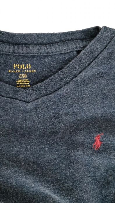 Set două bluze Polo Ralph Lauren gri deschis și bleumarin