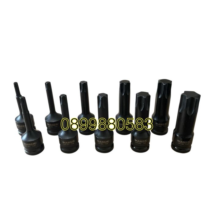 Комплект ударни битове 1/2-торкс 10части Hawek
