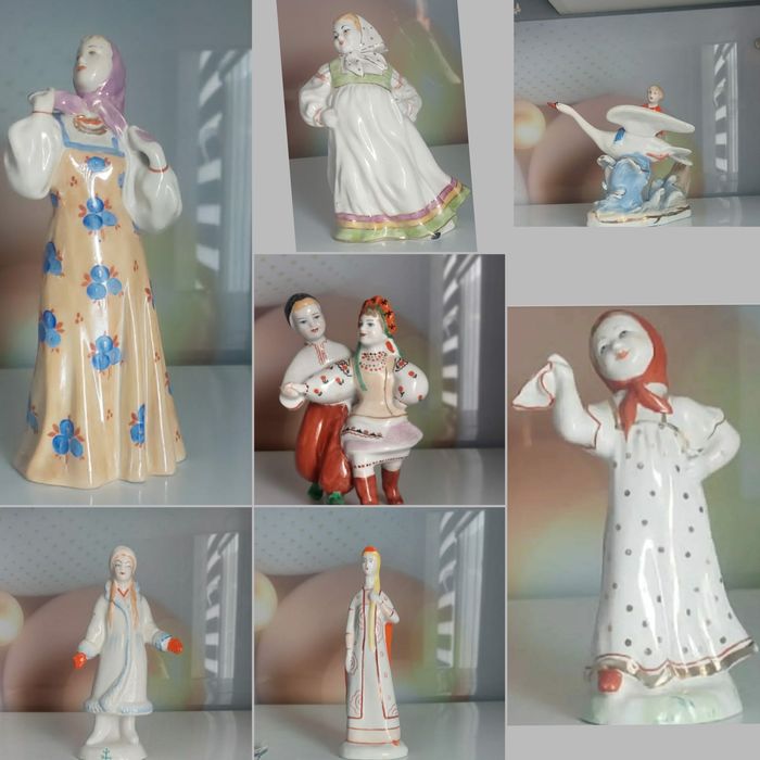 Фарфоровые статуэтки, антиквариат.