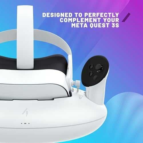 Нова Стойка и зарядна станция Quest 3S Touch Plus 1800mAh игри геймъри