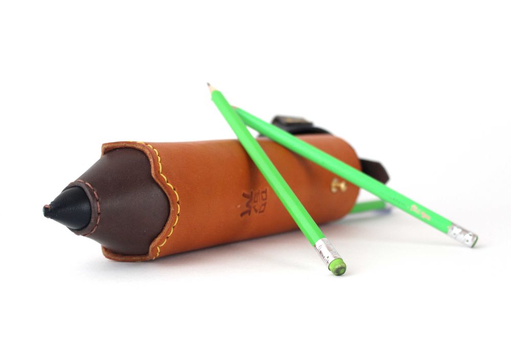 Пенал/Qalamdon 100% Натуральная кожа