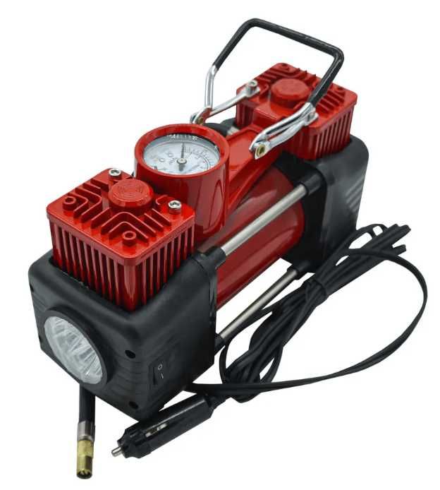 Мощен двубутален компресор с Лед лампа 12V / 85Л-мин-5050