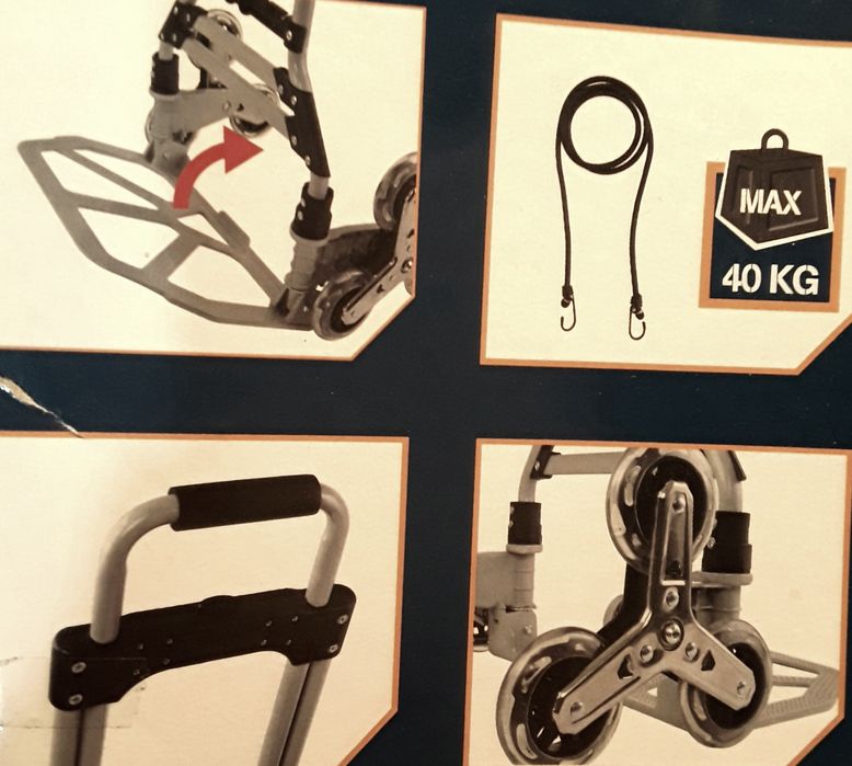 Cărucior pliabil pentru marfă sau bagaje NOU - 160 Lei