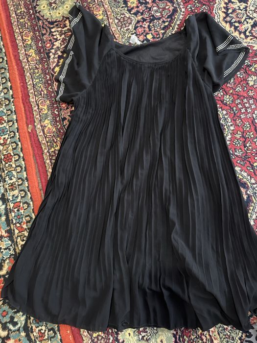 Платье с ремней длинное