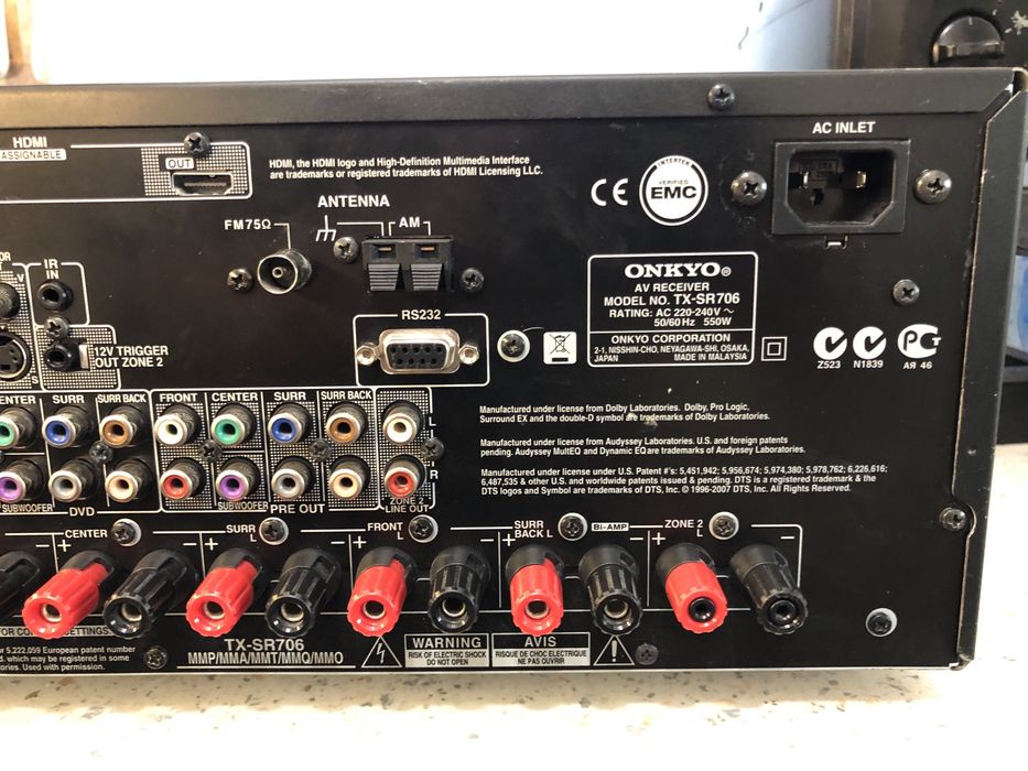 Onkyo TX-SR706 resiver