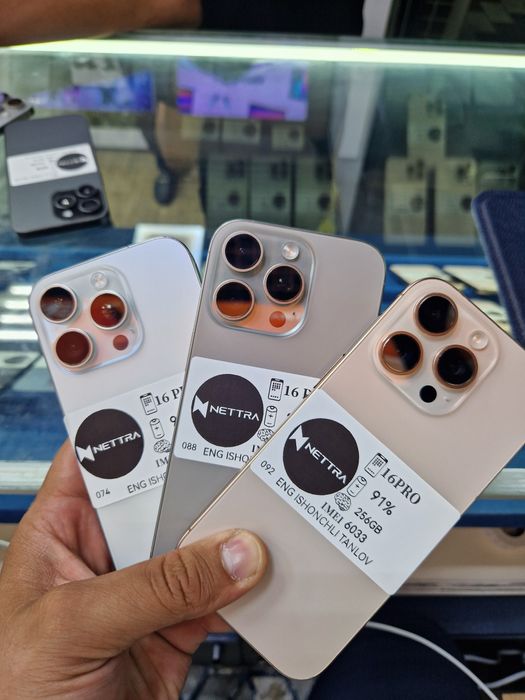 Iphone 16 pro 88% 128GB Natural    16 pro 256 95% Dezrt