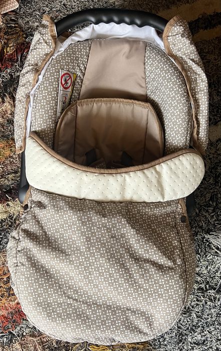 Cărucior Krausman 3 în 1 – Sendo White-Beige