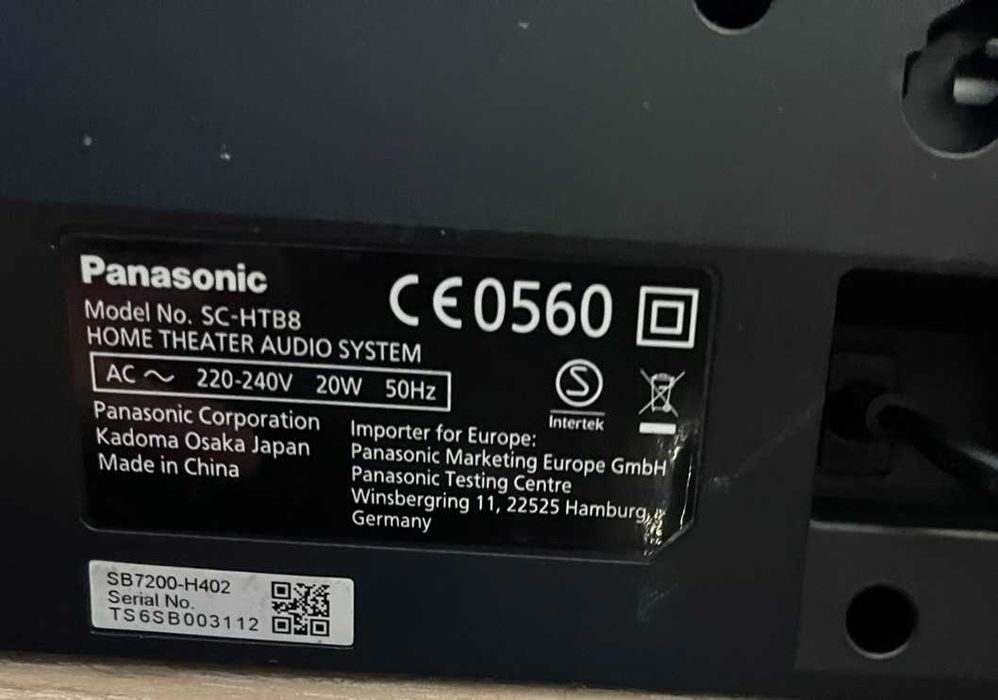 PANASONIC Home Theater Soundbar - Аудио за домашно кино Panasonic
