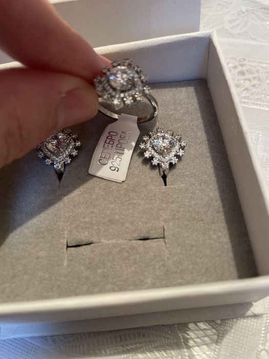 Комплект серебро женское