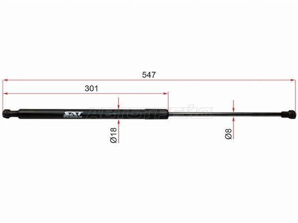 Амортизатор капота Toyota Mark x