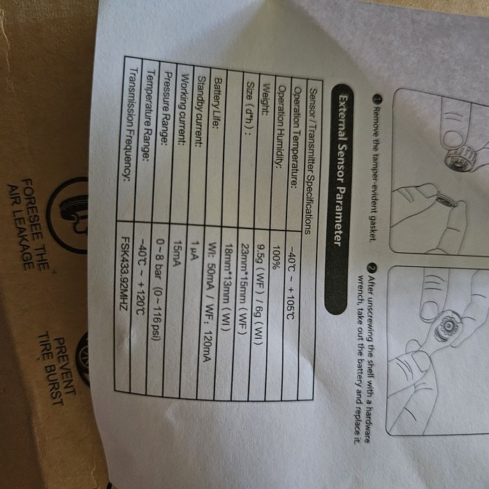 Система за следене налягането в гумите ТPMS