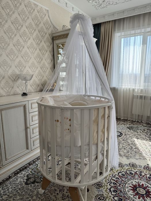 Кроватка-трансформер TOMIX Aurora манеж детский