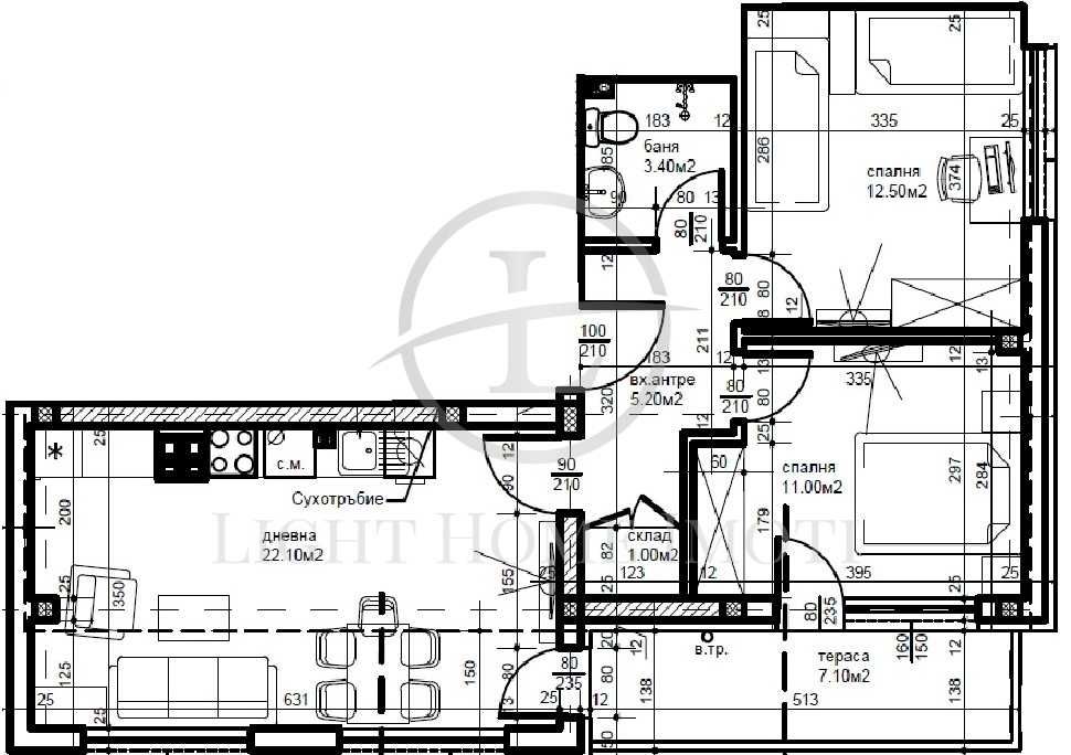 Продава се Тристаен апартамент в Пловдив, Прослав - 91 кв.м за 603 €/кв.м - Снимка #3