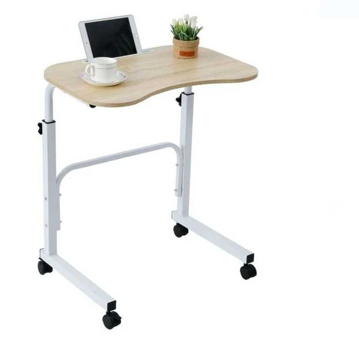 Подвижна маса, бюро,поставка за лаптоп таблет с метални крака и колела