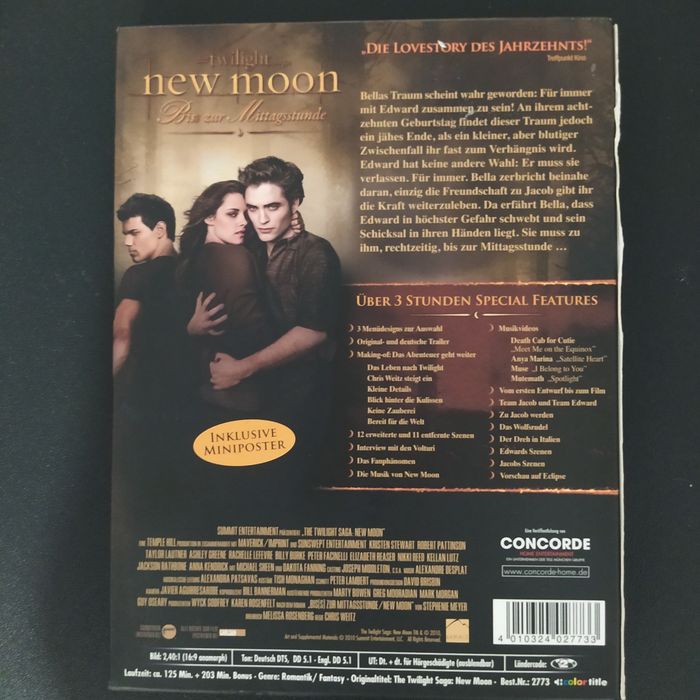 DVD The Twilight Saga:New Moon немско издание