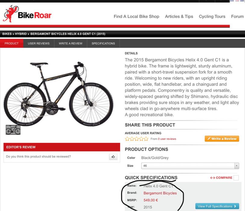 Bicicleta bergamont  helix frane  hidraulice  pe disc