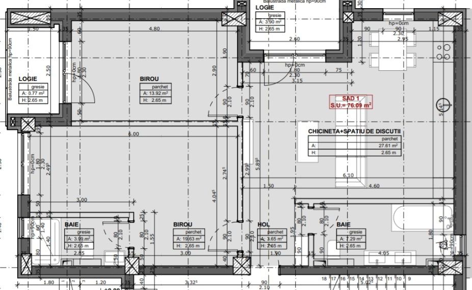 SAD de închiriat (spațiu comercial)