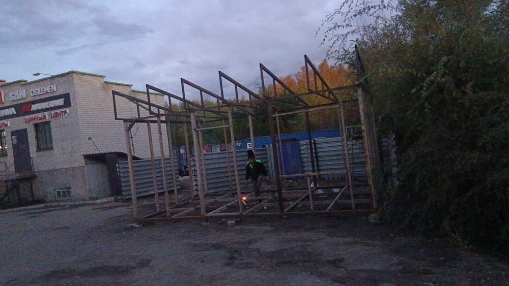 Павильон Каркас с материялами