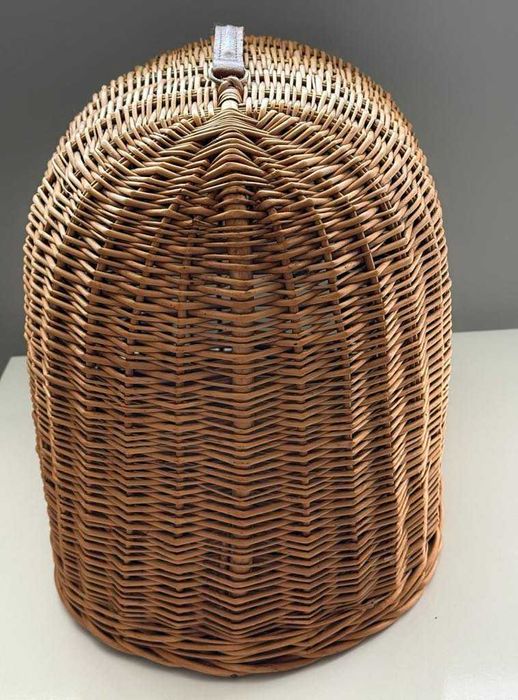 Плетена ратанова чанта за домашен любимец