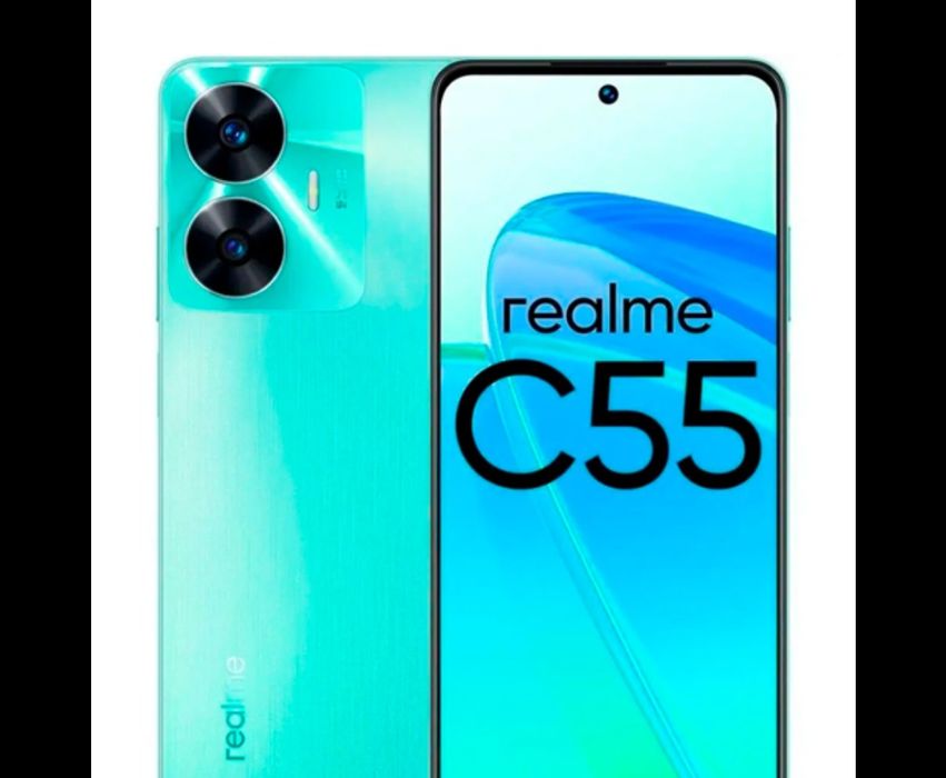 Realme c55 голубого цвета