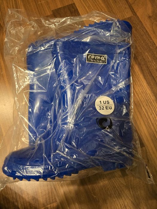 Cizme cauciuc albastre 32