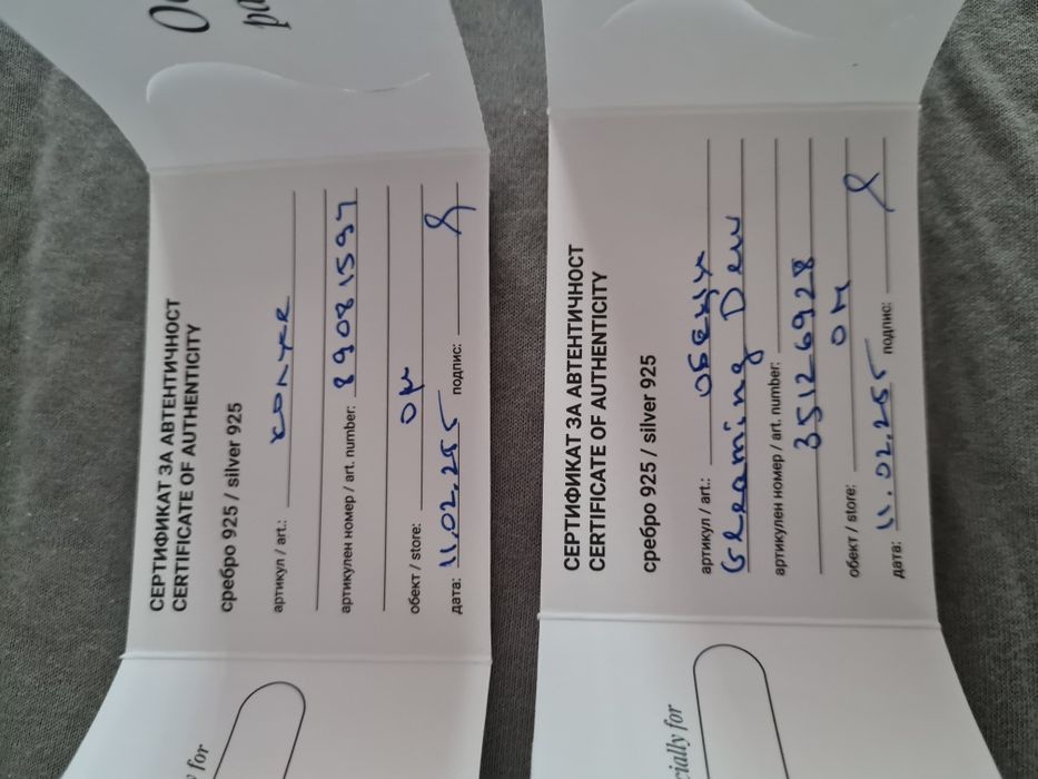 Дамски сребърен комплект