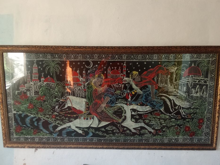 Carpeta "Răpirea din serai" intactă, înrămată