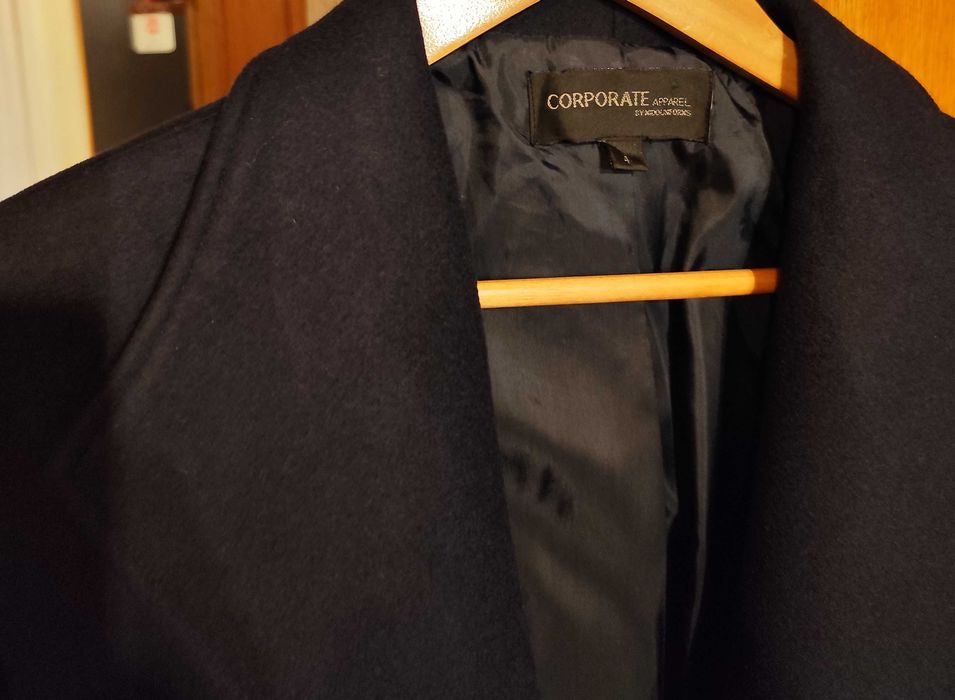 Palton slim 52 XL de lux Atelier Torino model Corporate lana navy