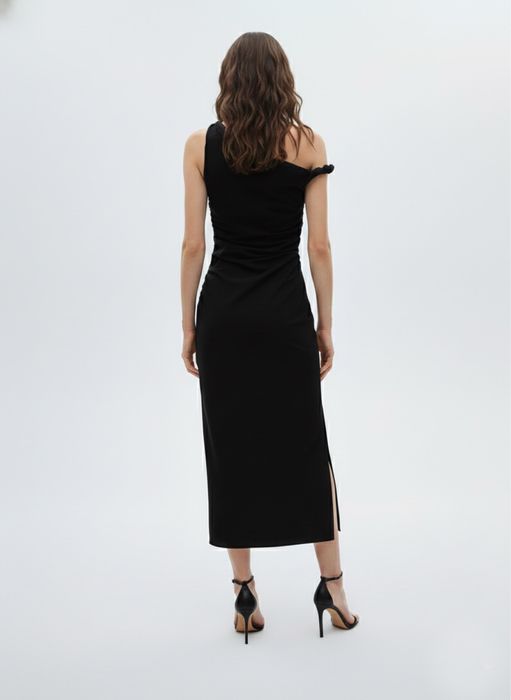 MANGO миди черна елегантна рокля