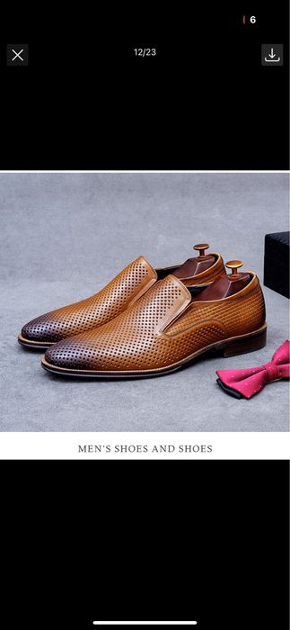Мужские коричневые туфли