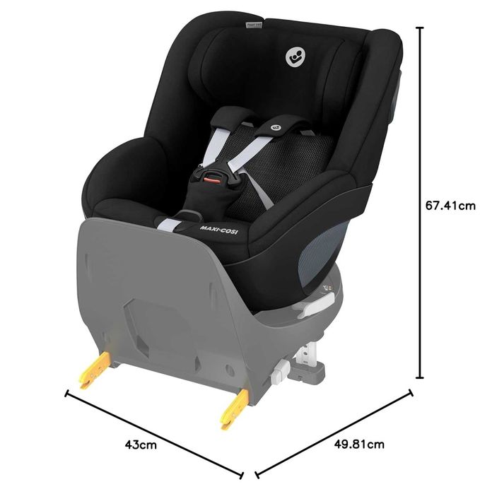 Ново Детско Столче за Кола Pearl 360, 2 години Гаранция, Сиво или Черно 61-105 см, 3м-4г, PAT36607, 8045671111