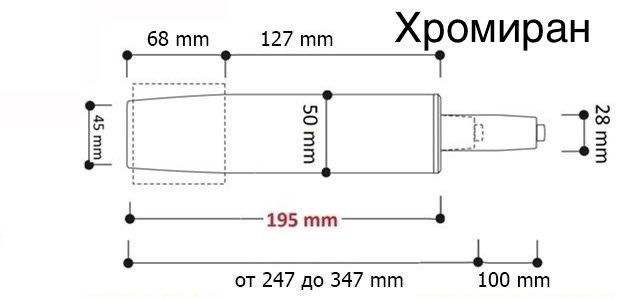 амортисьор за офис стол + 2г гаранция