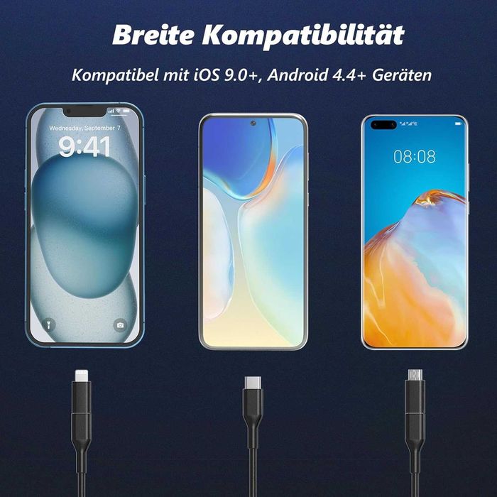 ПРОМО 2г Гаранция Нова Ендоскопска Камера 1920 HD Android iOS IP67, 5m